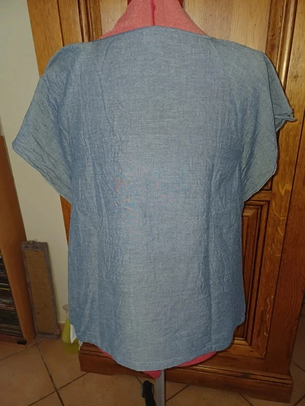 Jean-style blouse from Blancheporte, size 44, brand new – photo 4